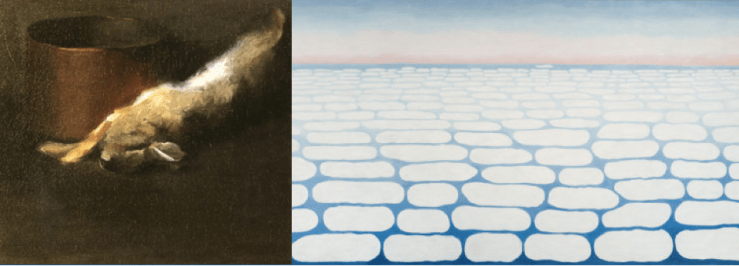 Early and Late Works: Georgia O'Keeffe's "Untitled (Dead Rabbit with Copper Pot)" (1908) and "Sky Above Clouds IV" (1965)