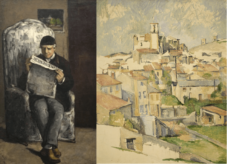Early and Late Works: Paul Cezanne's "The Artist's Father, Reading 'L'Événement'" (1866) and "Gardanne" (1885-86)