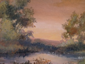 Charles Partridge Adams- Untitled Landscape Detail- Matthews Gallery