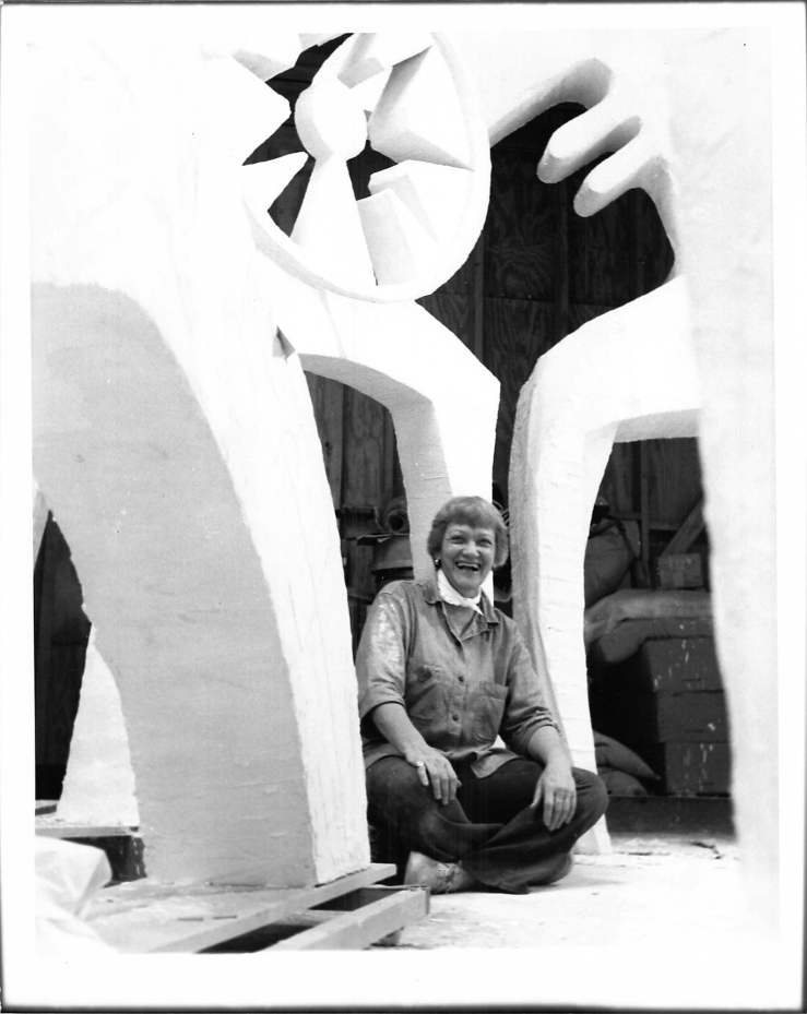 Hannah Holliday Stewart in her Houston studio- Matthews Gallery