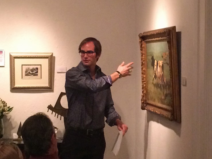 Art Conservator Matt Horowitz at Collectors Forum- Matthews Gallery 