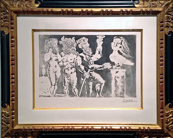 Pablo Picasso- Personnages Masques et Femme Oiseau- Matthews Gallery blog