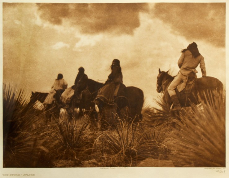 Edward S Curtis- The Storm-Apache Photogravure- Matthews Gallery Blog 