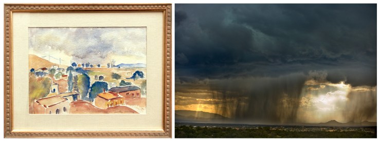 Dorothy Morang- Summer storm in Santa Fe- Matthews Gallery Blog
