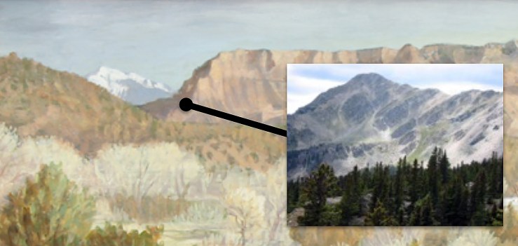 Eli Levin- View of Truchas Peak- Matthews Gallery blog