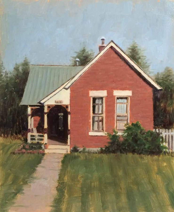 Eric Thompson- Freshly Mowed- Oil on Linen- Matthews Gallery Blog 