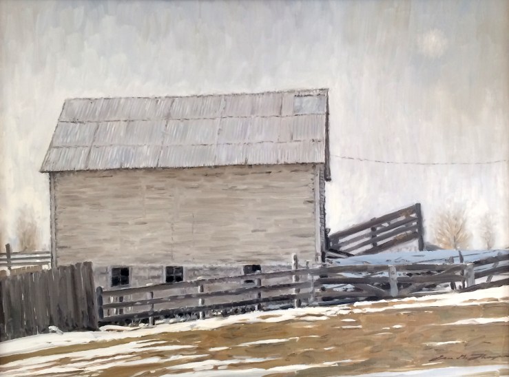 Eric Thompson- Winter Bones- Oil on Canvas- Matthews Gallery Blog 